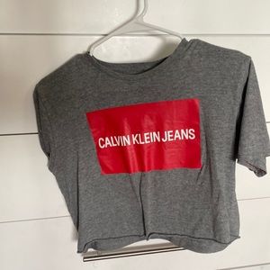 Calvin Klein cropped T-shirt